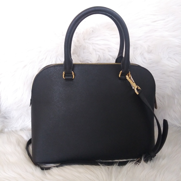 NWT MICHAEL KORS LEATHER CINDY LG DOME SATCHEL - Picture 8 of 11